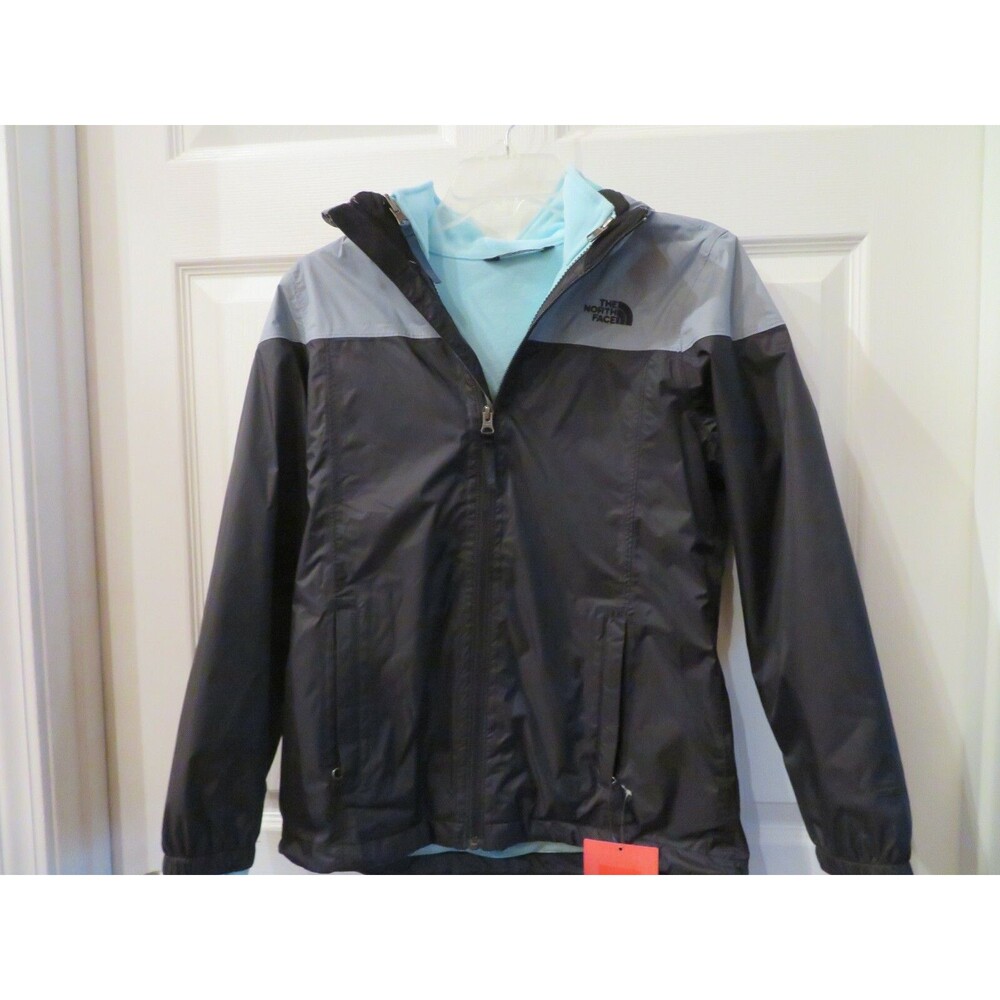 NWT Girls Black & Gray The North Face Molly 2 In 1 Coat, L